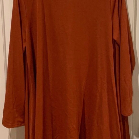 2 Attitudes By Renee Greenstein Women's Robe Cover-up Sz 1X + Scarf Deep Orange - Picture 5 of 12
